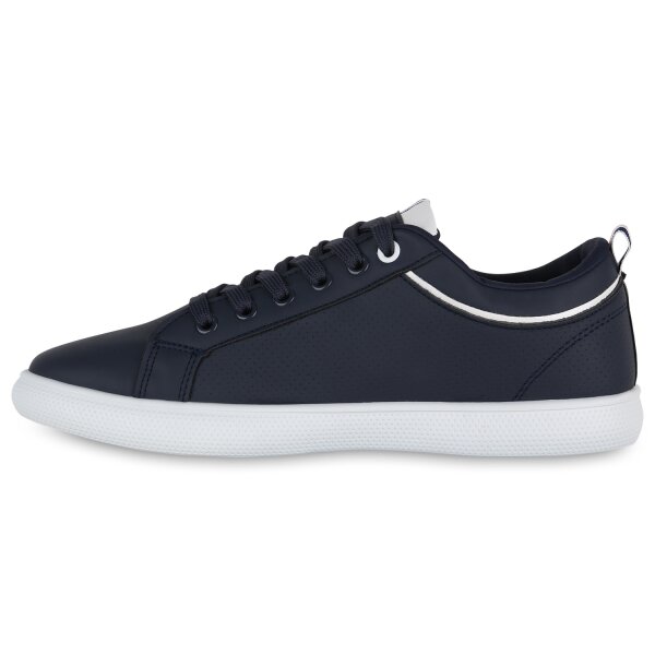 Stiefelparadies Herren Sneaker low in Dunkelblau Auslauf