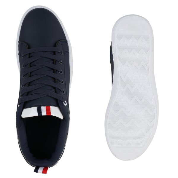 Stiefelparadies Herren Sneaker low in Dunkelblau Auslauf