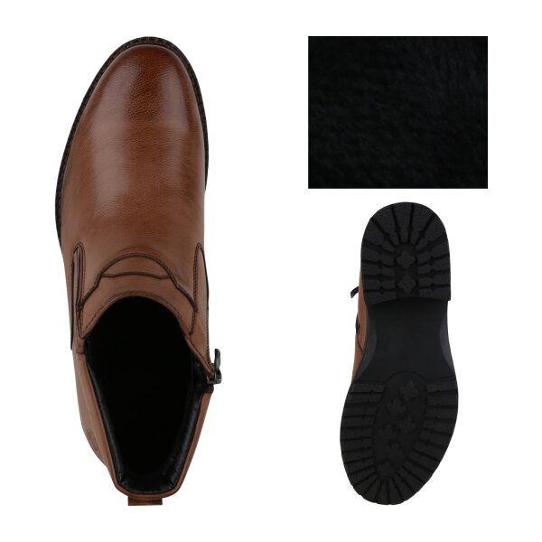 Stiefelparadies Herren Klassische Halbschuhe in Hellbraun im Angebot