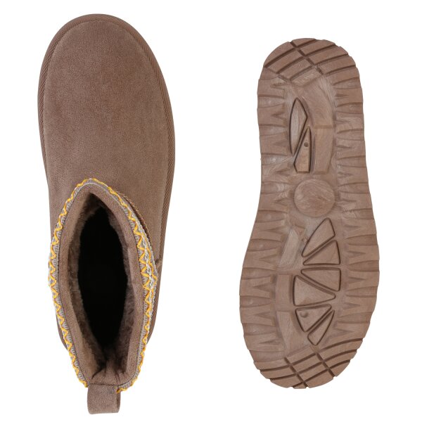 Stiefelparadies Damen Winter Boots in Khaki Verkauf