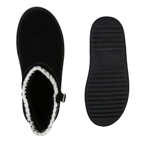 Stiefelparadies Damen Winter Boots in Schwarz Angebote
