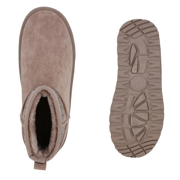 Stiefelparadies Damen Winter Boots in Schlamm Angebote