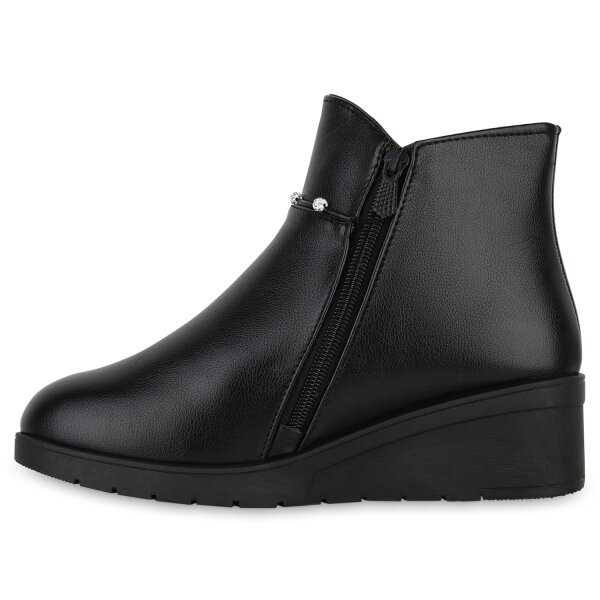 Stiefelparadies Damen Winter Boots in Schwarz