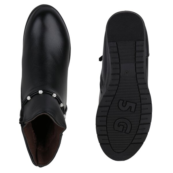 Stiefelparadies Damen Winter Boots in Schwarz Fabrikverkauf