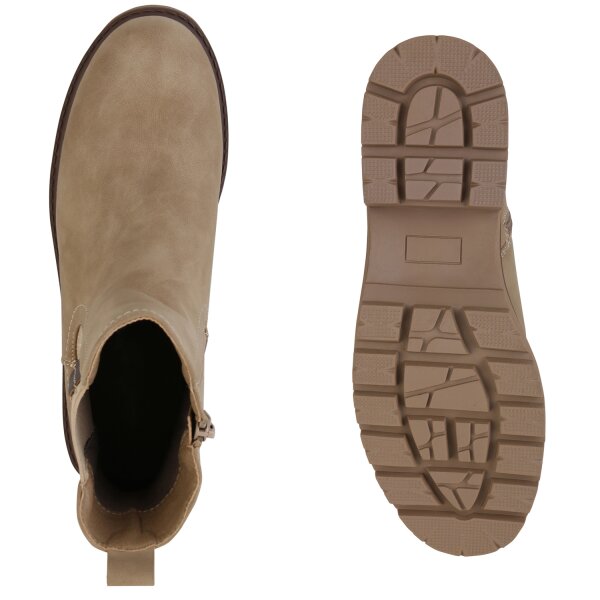 Stiefelparadies Damen Klassische Stiefeletten in Khaki Großer Ausverkauf