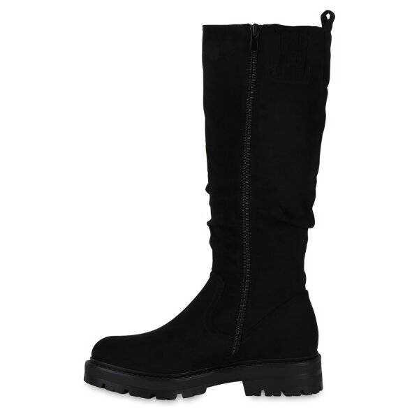 Stiefelparadies Damen Klassische Stiefel in Schwarz