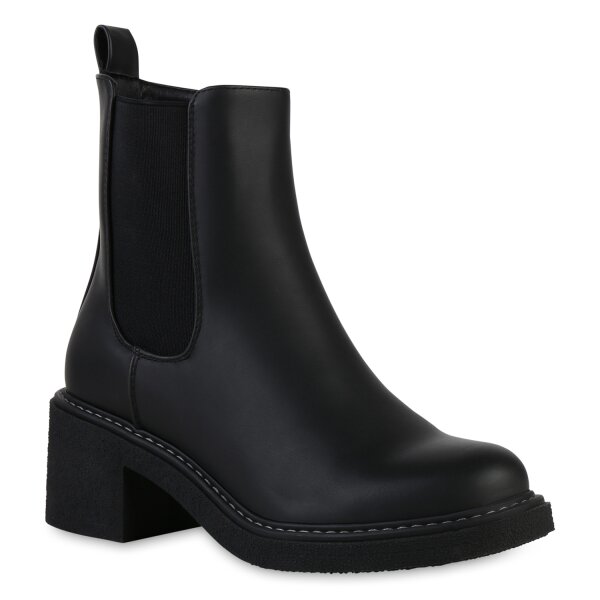 Stiefelparadies Damen Klassische Stiefeletten in Braun Günstiger Verkauf