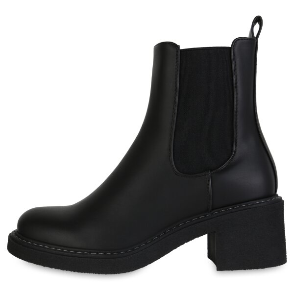 Stiefelparadies Damen Klassische Stiefeletten in Braun Günstiger Verkauf