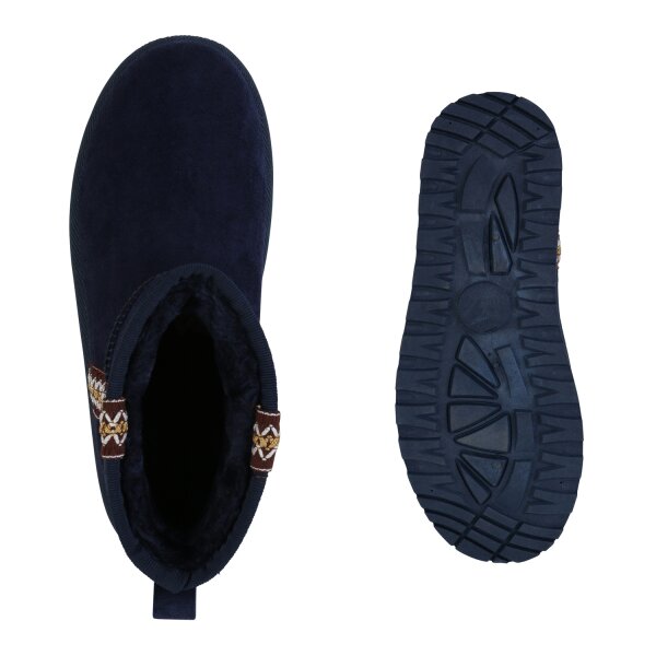 Stiefelparadies Damen Winter Boots in Dunkelblau im Angebot