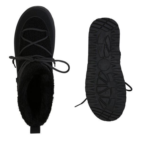 Stiefelparadies Damen Winter Boots in Schwarz Günstiger Verkauf