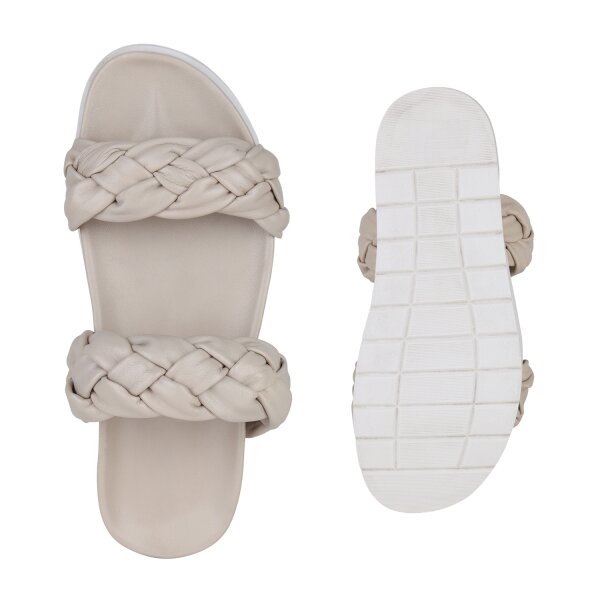 Stiefelparadies Damen Pantoletten in Beige Hotsell