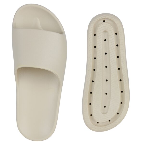 Stiefelparadies Damen Pantoletten in Beige Schlussverkauf