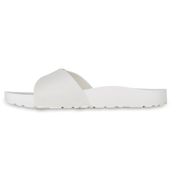 Stiefelparadies Damen Pantoletten in Weiss