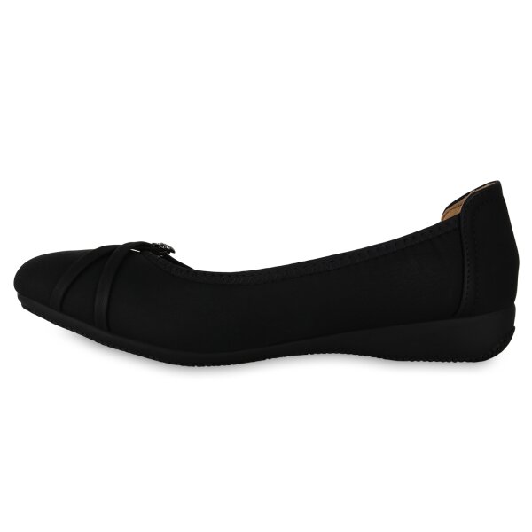 Stiefelparadies Damen Sportliche Ballerinas in Schwarz Meist gekauft