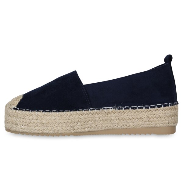 Stiefelparadies Damen Espadrilles in Dunkelblau Online Shopping