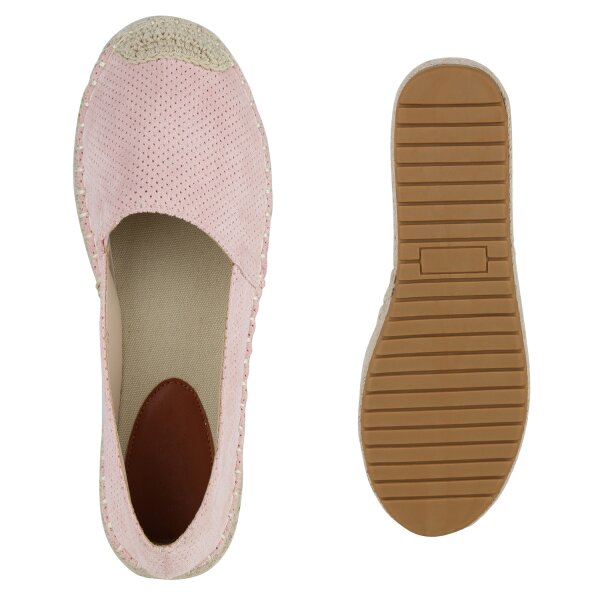 Stiefelparadies Damen Espadrilles in Rosa Black Friday