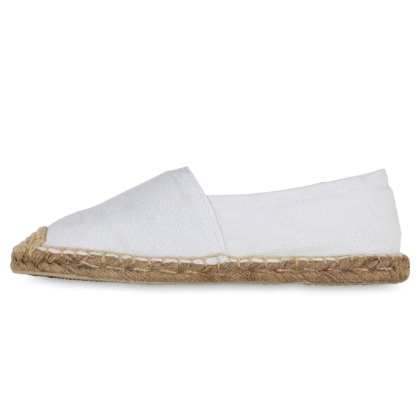 Stiefelparadies Damen Espadrilles in Weiss Cyber Monday