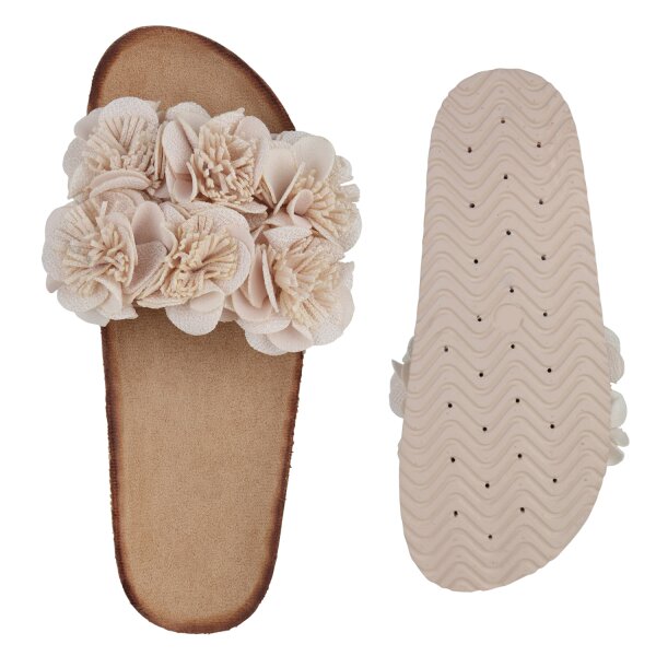 Stiefelparadies Damen Pantoletten in Beige JETZT KAUFEN