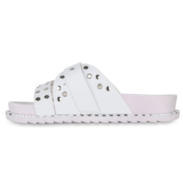 Stiefelparadies Damen Pantoletten in Weiss