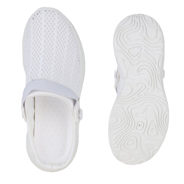 Stiefelparadies Damen Slip Ons in Weiss Saisonale Angebote