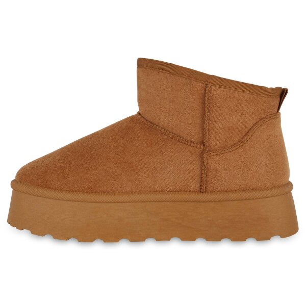 Stiefelparadies Damen Winter Boots in Hellbraun JETZT KAUFEN
