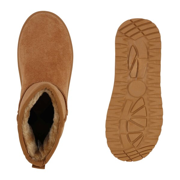 Stiefelparadies Damen Winter Boots in Hellbraun JETZT KAUFEN