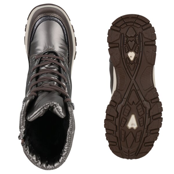 Stiefelparadies Damen Winterstiefel in Bronze Letzter Tag