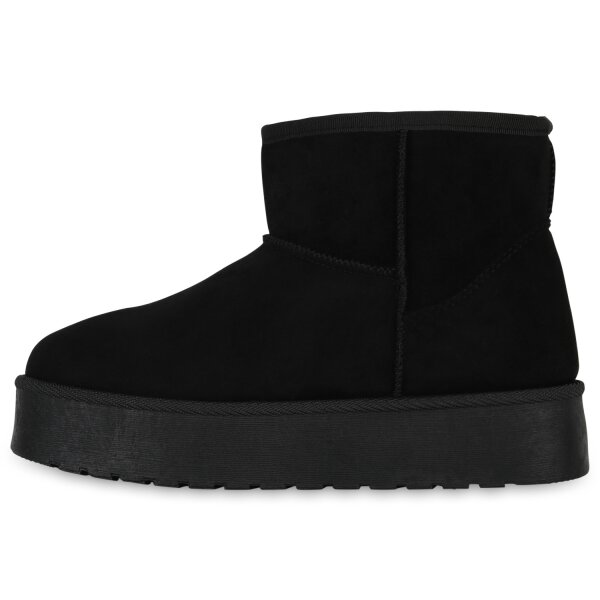 Stiefelparadies Damen Winter Boots in Schwarz