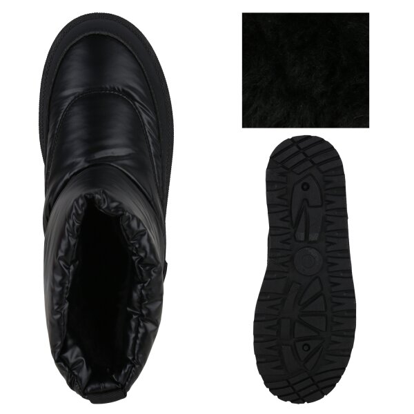 Stiefelparadies Damen Winter Boots in Schwarz Black Friday