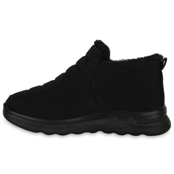 Stiefelparadies Damen Slip Ons in Schwarz