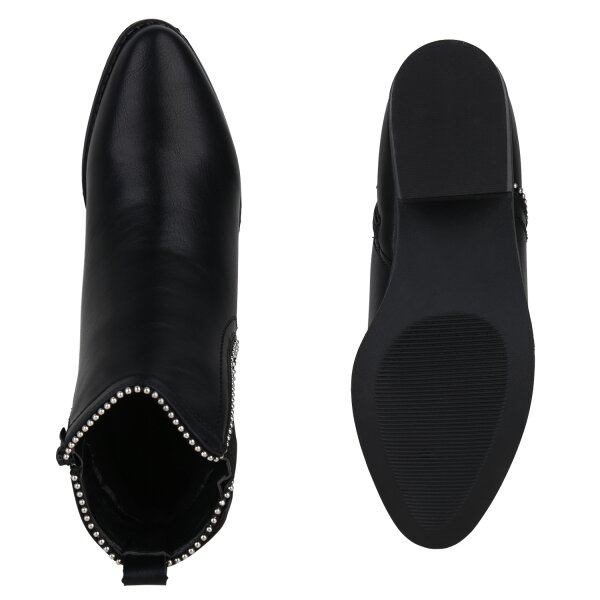 Stiefelparadies Damen Klassische Stiefeletten in Schwarz JETZT KAUFEN