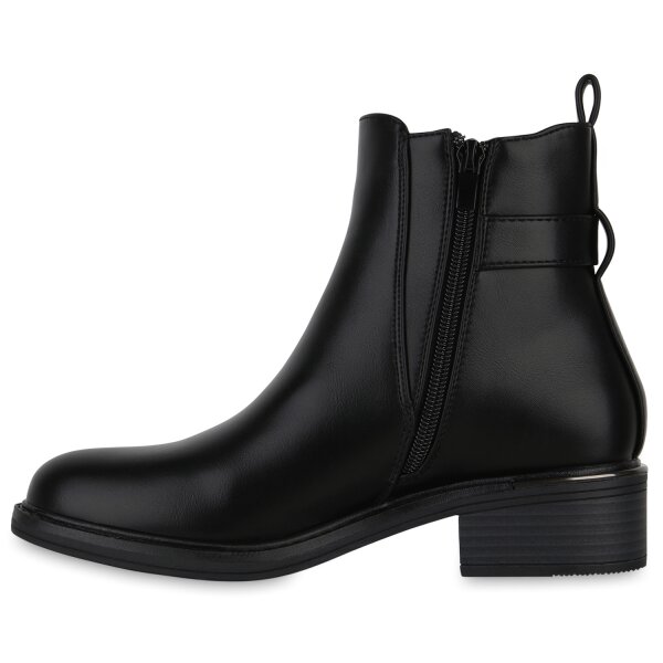 Stiefelparadies Damen Biker Boots in Schwarz Bis zu 60% Rabatt