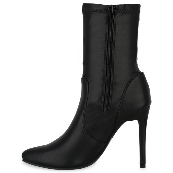 Stiefelparadies Damen High Heels in Schwarz Vierteljährliche Förderung