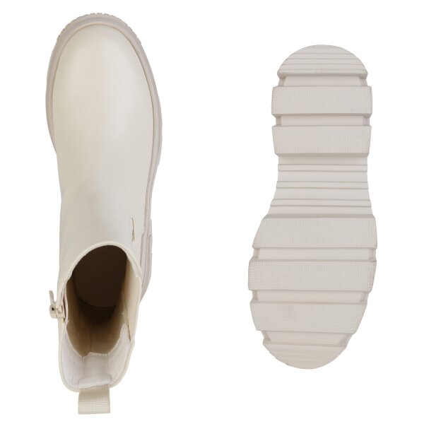 Stiefelparadies Damen Klassische Stiefeletten in Beige Super Rabatt