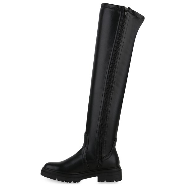 Stiefelparadies Damen Overknees in Schwarz 2025