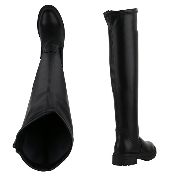 Stiefelparadies Damen Overknees in Schwarz 2025