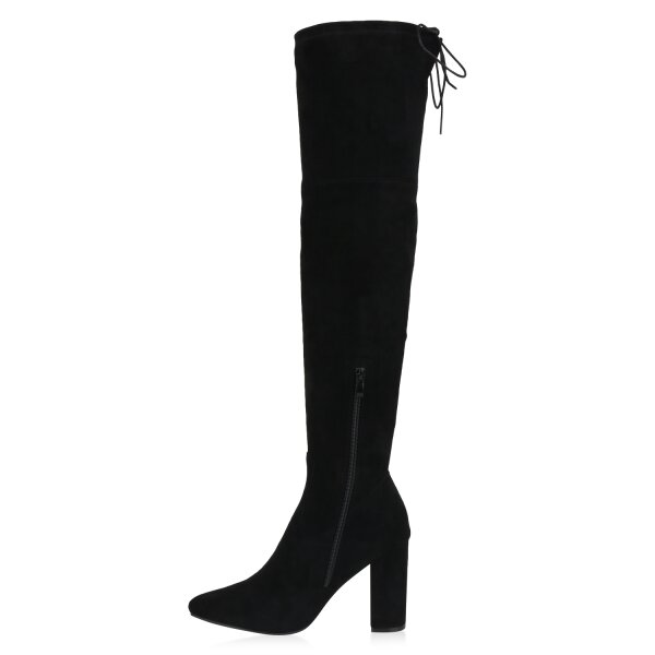 Stiefelparadies Damen Overknees in Braun