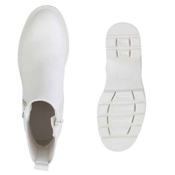 Stiefelparadies Damen Klassische Stiefeletten in Weiss Günstig kaufen