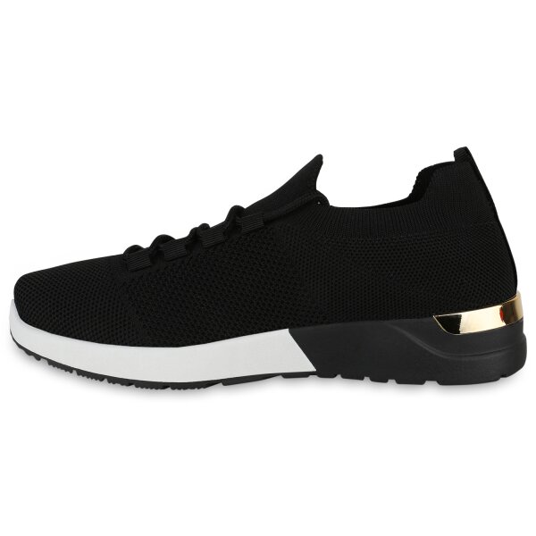 Stiefelparadies Damen Laufschuhe in Schwarz