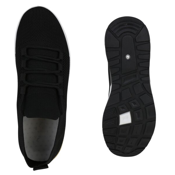 Stiefelparadies Damen Laufschuhe in Schwarz Vierteljährliche Förderung