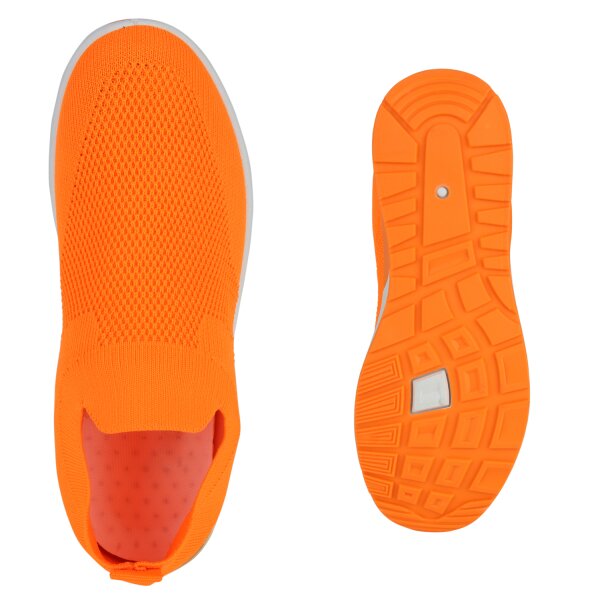 Stiefelparadies Damen Slip Ons in Hellgrau Riesige Rabatte