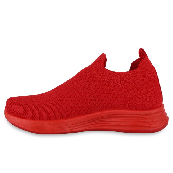 Stiefelparadies Damen Slip Ons in Rot Rot 50% Rabatt für begrenzte Zeit
