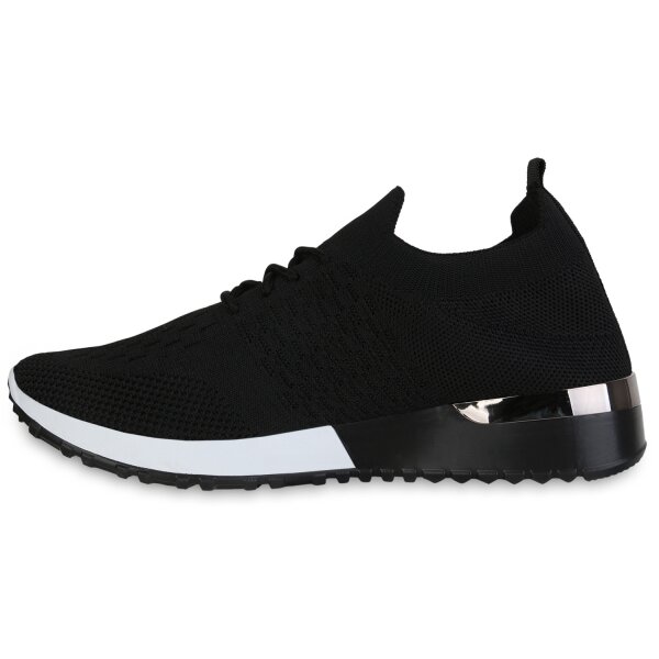 Stiefelparadies Damen Laufschuhe in Schwarz
