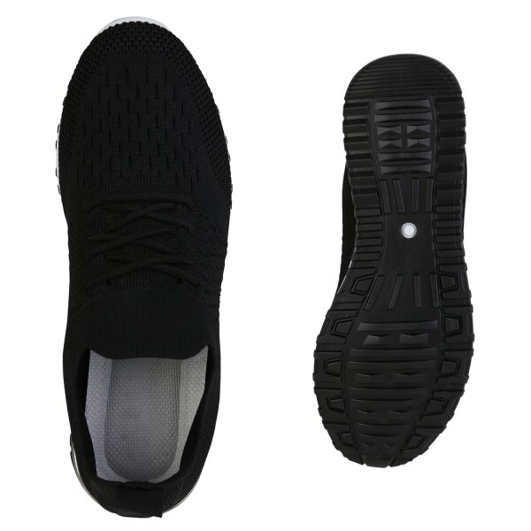 Stiefelparadies Damen Laufschuhe in Schwarz Hotsell